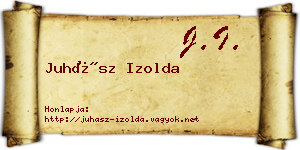 Juhász Izolda névjegykártya
